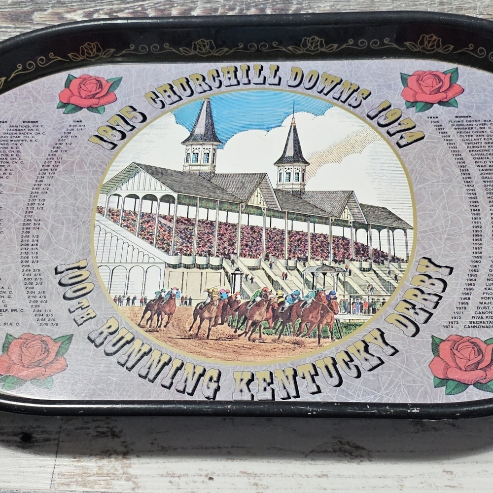 1974 Kentucky Derby Commemorative Tray